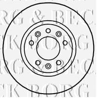 BBD4697 Borg&beck disco do freio dianteiro