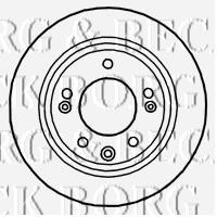 BBD4699 Borg&beck disco do freio traseiro