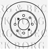 Передние тормозные диски BBD4716 Borg&beck