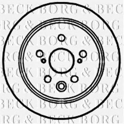 BBD4714 Borg&beck disco do freio traseiro