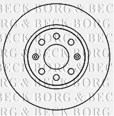 BBD4715 Borg&beck disco do freio dianteiro