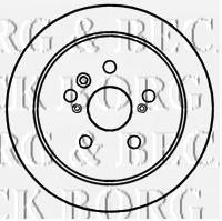 BBD4720 Borg&beck disco do freio traseiro