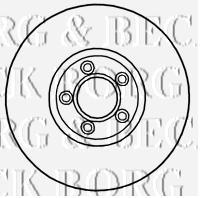 Передние тормозные диски BBD4691 Borg&beck