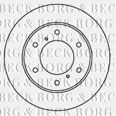 Передние тормозные диски BBD4692 Borg&beck