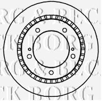 BBD4688 Borg&beck disco do freio dianteiro