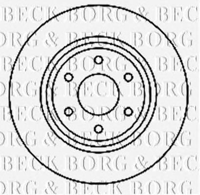 BBD4769 Borg&beck disco do freio dianteiro