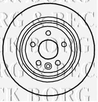 BBD4759 Borg&beck disco do freio traseiro