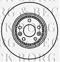 BBD4781 Borg&beck disco do freio dianteiro