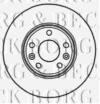 BBD4780 Borg&beck disco do freio dianteiro