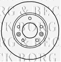 BBD4774 Borg&beck disco do freio dianteiro