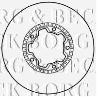 Передние тормозные диски BBD4779 Borg&beck