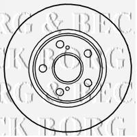 BBD4776 Borg&beck disco do freio dianteiro