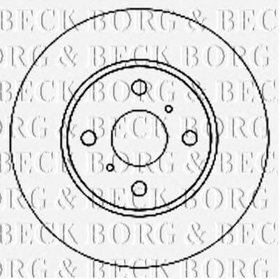 Передние тормозные диски BBD4740 Borg&beck