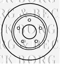 Передние тормозные диски BBD4752 Borg&beck