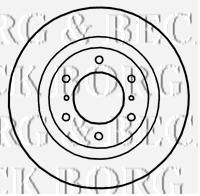 Передние тормозные диски BBD4754 Borg&beck