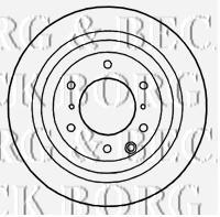 BBD4755 Borg&beck disco do freio traseiro