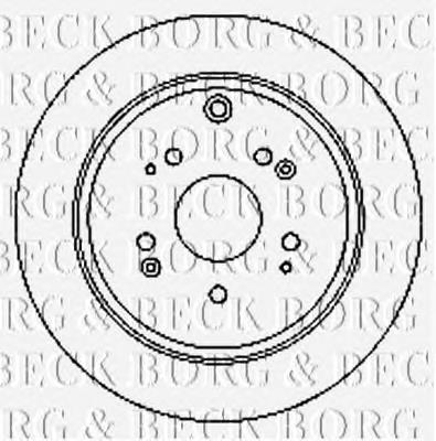 BBD4748 Borg&beck disco do freio traseiro