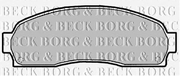 BBP2134 Borg&beck sapatas do freio dianteiras de disco