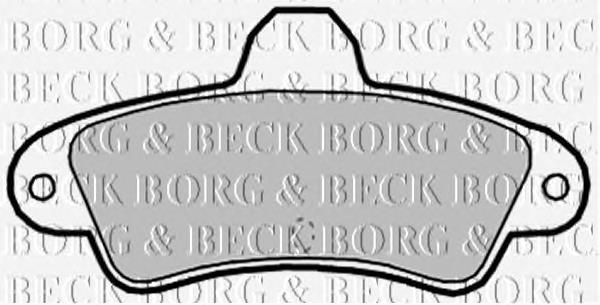 BBP2128 Borg&beck колодки тормозные задние дисковые