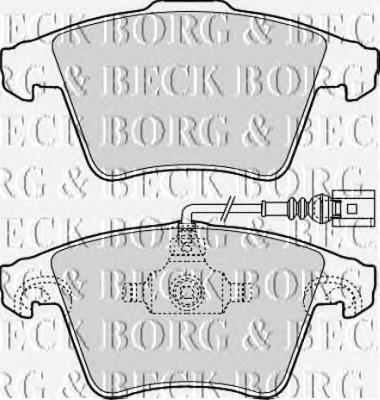BBP2143 Borg&beck sapatas do freio dianteiras de disco