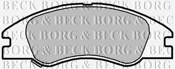 Передние тормозные колодки BBP2140 Borg&beck