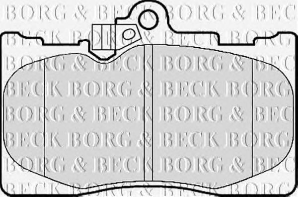 BBP2153 Borg&beck sapatas do freio dianteiras de disco