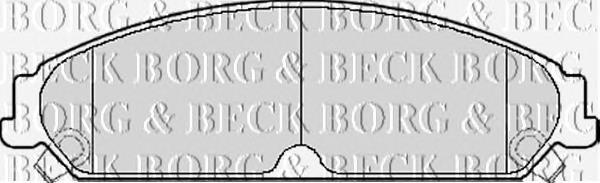 BBP2156 Borg&beck sapatas do freio dianteiras de disco