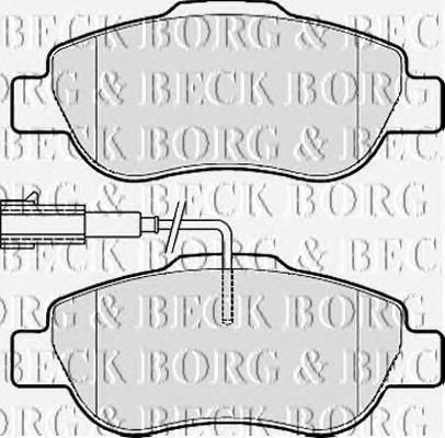 BBP2149 Borg&beck sapatas do freio dianteiras de disco