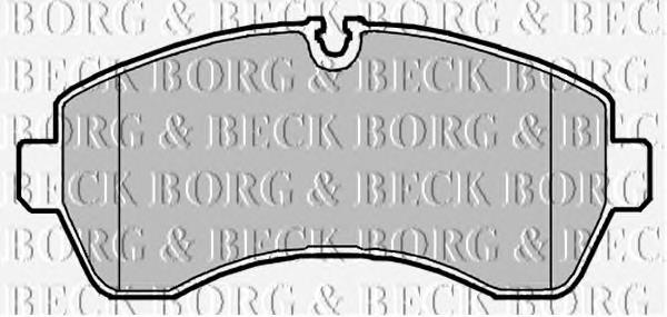 BBP2147 Borg&beck колодки тормозные передние дисковые
