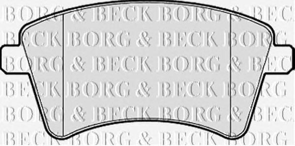 BBP2152 Borg&beck sapatas do freio dianteiras de disco