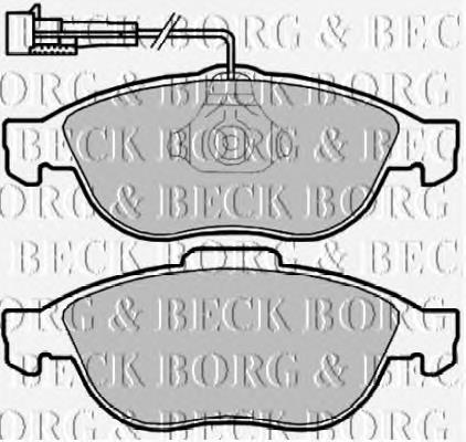 BBP2160 Borg&beck sapatas do freio dianteiras de disco