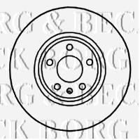 BBD5819S Borg&beck disco do freio dianteiro