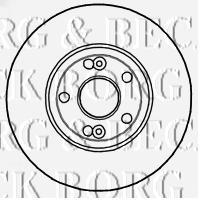 Передние тормозные диски BBD4813 Borg&beck