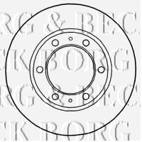Передние тормозные диски BBD4815 Borg&beck