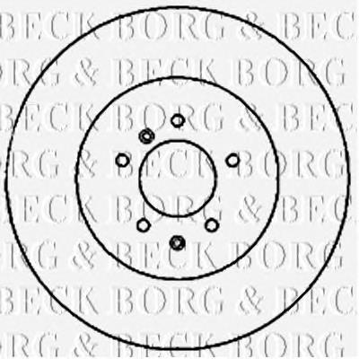 BBD5822S Borg&beck disco do freio traseiro
