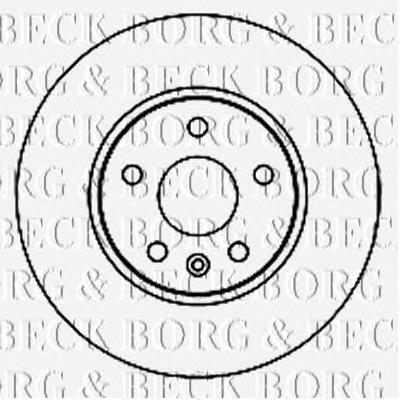 BBD4796 Borg&beck disco do freio dianteiro