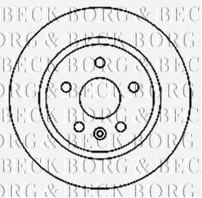 BBD4798 Borg&beck disco do freio traseiro