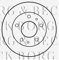 BBD4802 Borg&beck disco do freio dianteiro