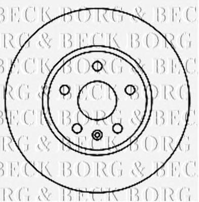 BBD5894S Borg&beck disco do freio dianteiro