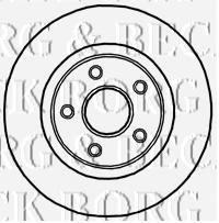 Передние тормозные диски BBD5908S Borg&beck