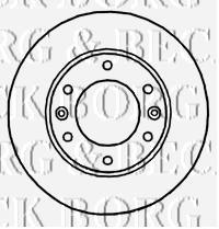BBD5927S Borg&beck disco do freio dianteiro