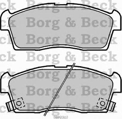 BBP2313 Borg&beck sapatas do freio dianteiras de disco