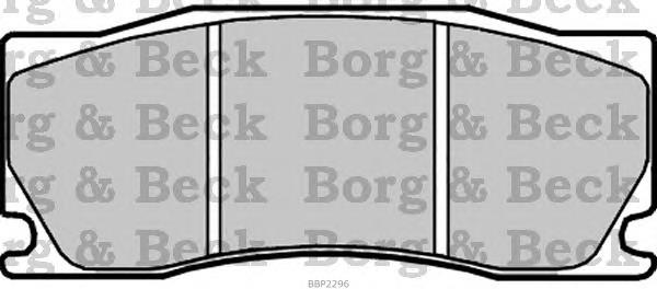 BBP2296 Borg&beck sapatas do freio dianteiras de disco