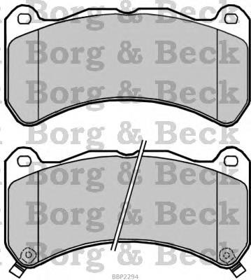 BBP2294 Borg&beck sapatas do freio dianteiras de disco