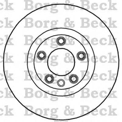 BBD5995S Borg&beck disco do freio dianteiro