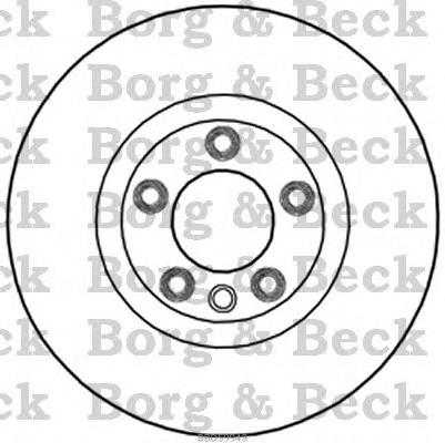 BBD5994S Borg&beck disco do freio dianteiro