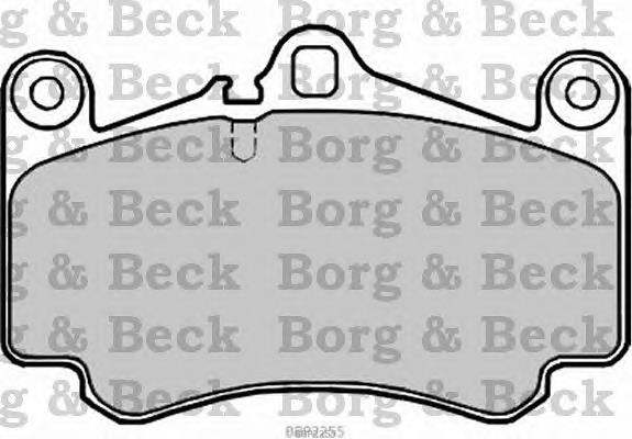 BBP2255 Borg&beck sapatas do freio dianteiras de disco