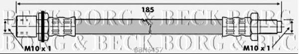 BBH6457 Borg&beck mangueira do freio dianteira