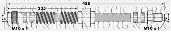 Шланг тормозной передний BBH6067 Borg&beck