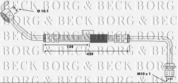 BBH6179 Borg&beck mangueira do freio dianteira direita